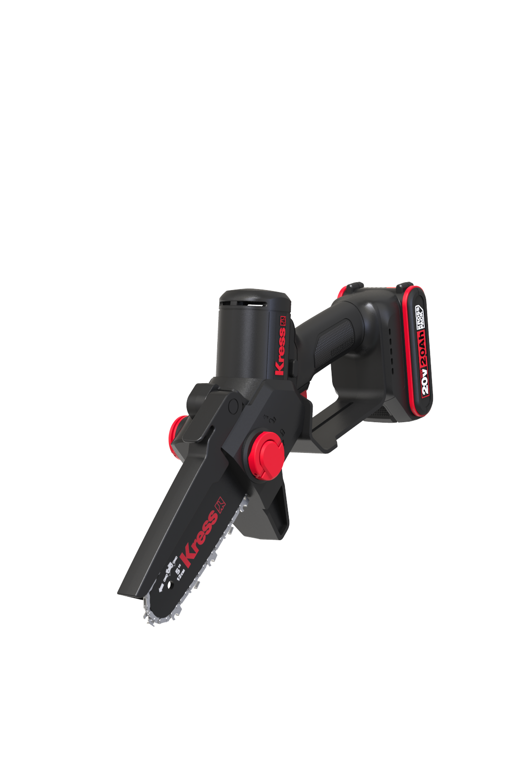 Kress 20 V 12 cm bürstenlose Einhand-Kettensäge